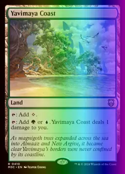 MTG Yavimaya Coast (410r/782) Modern Horizons 3 Commander LP FOIL - Image 1