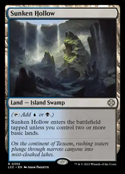 MTG Sunken Hollow (355/401) The Lost Caverns of Ixalan Commander LP - Image 1