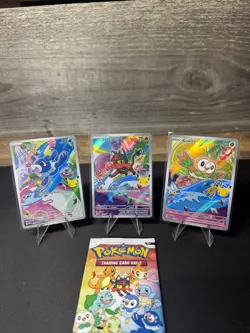 Pokemon First Partner Illustration Collection Series 1 Alolan GEN 7 Starters NM - Image 1