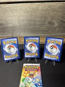 Pokemon First Partner Illustration Collection Series 1 Alolan GEN 7 Starters NM - Image 2