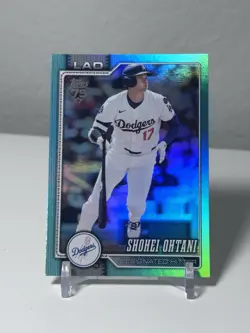 2026 TOPPS SERIES 1 SHOHEI OHTANI #200 AQUA RAINBOW FOIL **1:251 PACKS** DODGERS - Image 1