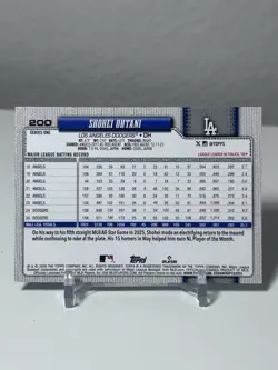 2026 TOPPS SERIES 1 SHOHEI OHTANI #200 AQUA RAINBOW FOIL **1:251 PACKS** DODGERS - Image 2