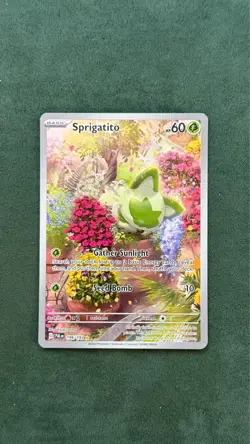 Pokemon Sprigatito 196/193 Paldea Evolved Illustration Rare IR Holo NM - Image 1