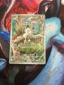 Meowth 106/094 Illustration Rare - Phantasmal Flames - Pokemon TCG - NM/M - Image 1