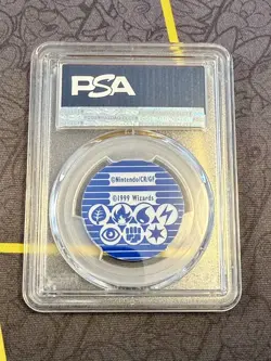 1999 Vintage Pokemon Base Set Promo Holo Chansey coin PSA 8 Near Mint - Mint - Image 2