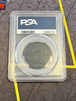 2000 Pokemon World Challenge Tournament Vintage Promo Pikachu Coin PSA 8 - Image 2