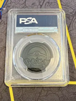 2016 Pokemon Break Starter Pack 20th Anniversary Chansey Promo Coin PSA 8 NM - Image 2