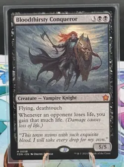 MTG TCG Foundations Bloodthirsty Conqueror 0058 Regular Mythic - Image 1