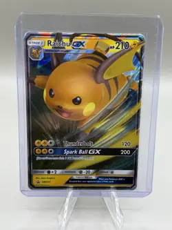 Raichu GX - SM213 - Pokemon Sun & Moon Hidden Fates Black Star Promo NM - Image 1