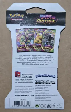 Pokemon VIVID VOLTAGE Sealed Booster Packs x4 Complete Art Set - Image 2