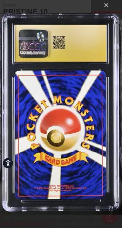 CGC PRISTINE 10 1996 POKEMON BASE SET JAPANESE #81 MAGNEMITE - Image 2
