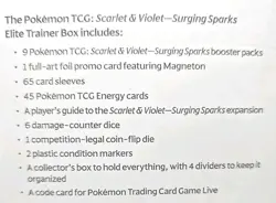 Pokemon TCG Scarlet & Violet SURGING SPARKS Elite Trainer Box FACTORY SEALED ETB - Image 4