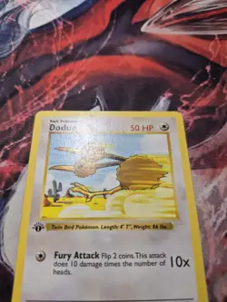 Pokemon 1st Edition Shadowless Base Set Common Doduo 48/102 - MP - Image 2