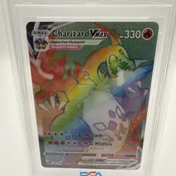 2020 POKEMON SWORD & SHIELD CHAMP'S PATH SECRET FULL ART/CHARIZARD VMAX PSA 8 - Image 3