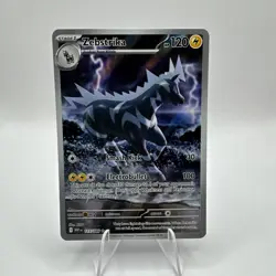 2025 TCG Pokemon #115 Zebstrika 115/086 Full Art Illustration Rare White Flare - Image 1