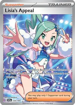 Pokemon Lisia's Appeal (234/256) Surging Sparks LP HOLO - Image 1