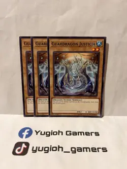 Yu-Gi-Oh Guardragon Justicia X3 SAST Common Light Played - Image 1