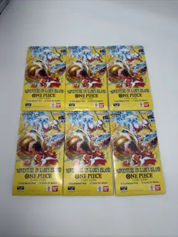One Piece OP15/EB04 Adventure on KAMI’S Island 6 Booster Packs English Sealed - Image 1