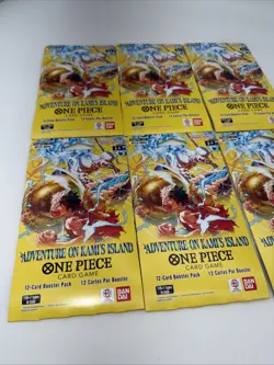 One Piece OP15/EB04 Adventure on KAMI’S Island 6 Booster Packs English Sealed - Image 2