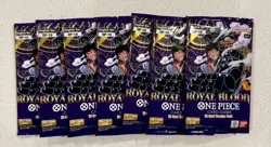 One Piece TCG Royal Blood OP-10 Loose Booster Pack Lot Of 7! Sealed! - Image 1