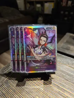 4x Nico Robin ST26-003 - One Piece TCG Playset - Starter Deck 26 SR NM English - Image 1