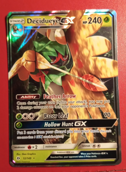 Decidueye GX - 12/149 - Sun & Moon Base Set - Ultra Rare - Pokemon TCG - Image 2