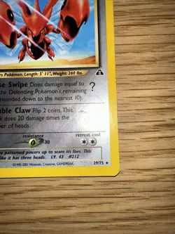 Pokemon Neo Discovery Scizor Card 29/75 Rare Non-Holo - Image 4