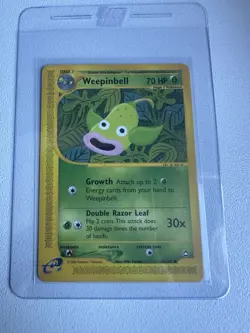 Weepinbell 65/147 Aquapolis WOTC Vintage Pokemon Uncommon 2002 - Image 1
