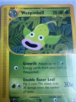 Weepinbell 65/147 Aquapolis WOTC Vintage Pokemon Uncommon 2002 - Image 2