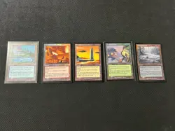 5 FOIL Urza’s Legacy Lands Treetop Village Faerie Conclave Mtg - Image 1