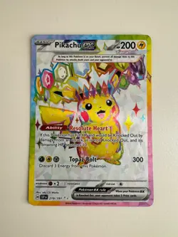 Pokemon Pikachu EX Ultra Rare Surging Sparks 219/191 NM - Image 1