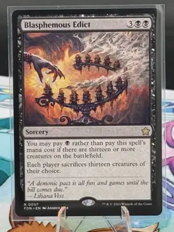MTG - Blasphemous Edict - FDN 0057 - Foundations - Rare - Magic the Gathering - Image 1