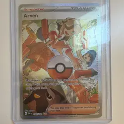 Pokemon Arven Full Art Trainer SV: Paldean Fates Special Rare Holo 235/091 Engl… - Image 1