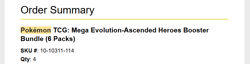 Pokemon TCG Mega Evolution Ascended Heroes Booster Bundle Sealed Pre Order - Image 2