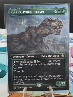 Ghalta, Primal Hunger (Borderless) #335 (NM) Foundations FDN Magic MTG - Image 1