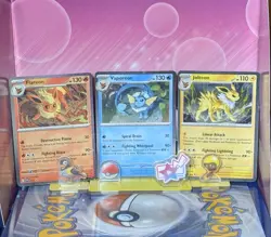 Flareon 167, Vaporeon 168, Jolteon 169 Svp Promos Swirls Prismatic Evolutions - Image 1