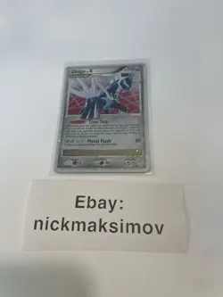 Pokemon TCG Dialga Lv.X Black Star Promo DP17 Diamond & Pearl Holo Rare NM - Image 1