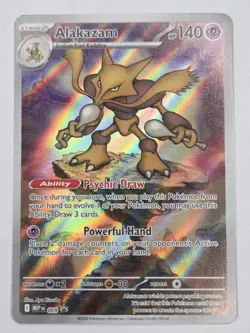 Pokemon MEP 009 - Black Star Promo Alakazam Full Art - NM - Image 1
