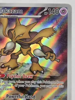 Pokemon MEP 009 - Black Star Promo Alakazam Full Art - NM - Image 3