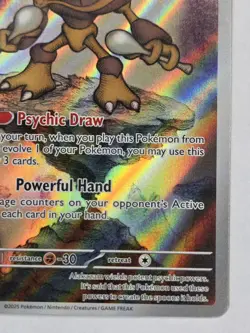 Pokemon MEP 009 - Black Star Promo Alakazam Full Art - NM - Image 4