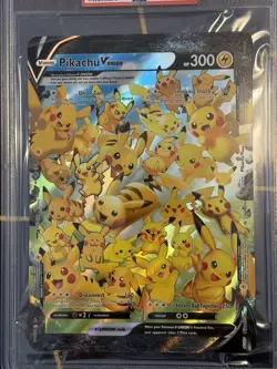 2021 POKEMON SWSH PROMO CELEBRATIONS COLLECTION-JUMBO PIKACHU V-UNION PSA 8 - Image 2