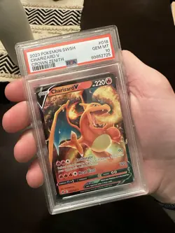 Pokemon Charizard V 018/159 Crown Zenith Ultra Rare Holo PSA 10 English 2023 - Image 2