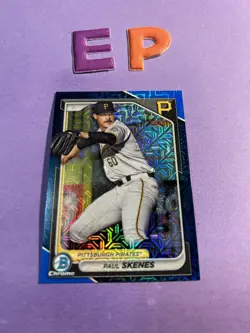 2024 Bowman Chrome Mega Box PAUL SKENES Blue Mojo /150 Rookie Pirates All Star - Image 1