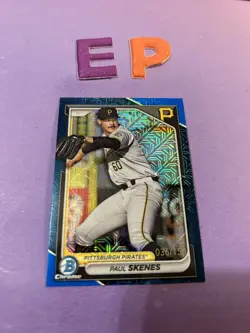 2024 Bowman Chrome Mega Box PAUL SKENES Blue Mojo /150 Rookie Pirates All Star - Image 2