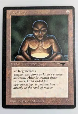 Clay Statue - MTG Antiquities (1994) - VINTAGE Magic Card - MINT / NM Condition - Image 1