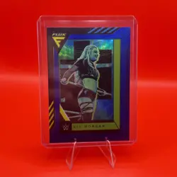 Liv Morgan 2022 Panini Chronicles WWE Flux /99 Blue Prizm #336 - Image 1