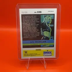 Liv Morgan 2022 Panini Chronicles WWE Flux /99 Blue Prizm #336 - Image 2