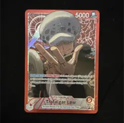 Bandai Trafalgar Law Leader OP14-001 One Piece CCG 5000 Power Card English - Image 1