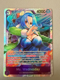 Ms. Wednesday EB01-034 SR - Memorial Booster - One Piece Card Game TCG NM - Image 1