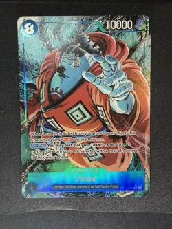 One Piece Jinbe OP14-049 SR AA The Azure Sea's Seven Alternate Art NM - Image 1